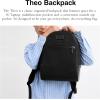 imageCoach Mens Theo Backpack in Signature Jacquard Olive Drab One SizeBlack