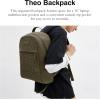 imageCoach Mens Theo Backpack in Signature Jacquard Olive Drab One SizeOlive Drab