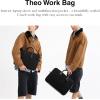 imageCoach Theo Work Bag in Signature Jacquard Black