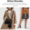 imageCoach Womens Polished Pebble Leather Willow Shoulder BagBlack