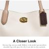 imageCoach Womens Polished Pebble Leather Willow Shoulder BagChalk