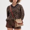 imageCoach Womens Polished Pebble Leather Willow Shoulder BagTan Rust