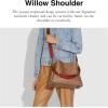 imageCoach Womens Polished Pebble Leather Willow Shoulder BagTan Rust