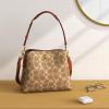 imageCoach Womens Polished Pebble Leather Willow Shoulder BagTan Rust