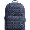 imageCoach Mens Charter Backpack in Signature Denim Deep Blue One Size
