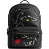 imageCoach Mens Charter Backpack with Sketch Print Black Multi One Size