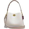 imageCoach Womens Polished Pebble Leather Willow Shoulder BagChalk