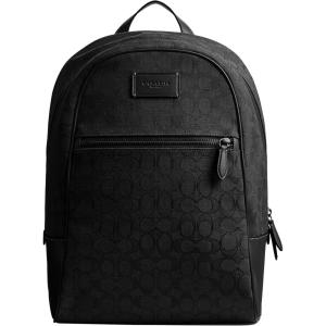 imageCoach Mens Theo Backpack in Signature Jacquard Olive Drab One SizeBlack