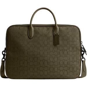 imageCoach Theo Work Bag in Signature Jacquard Olive Drab
