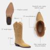 imageCoach Womens Aria Tall Cowboy Boot FashionCharcoalBlack