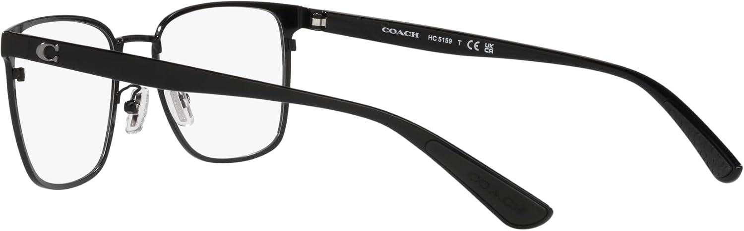 imageCoach Mens Hc5159 Rectangular Prescription Eyewear FramesShiny BlackDemo Lens