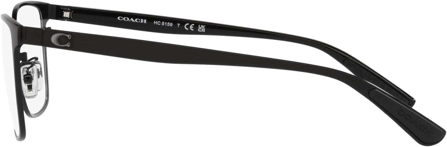 imageCoach Mens Hc5159 Rectangular Prescription Eyewear FramesShiny BlackDemo Lens