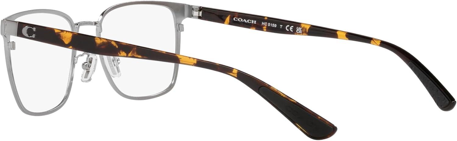 imageCoach Mens Hc5159 Rectangular Prescription Eyewear FramesShiny GunmetalDemo Lens