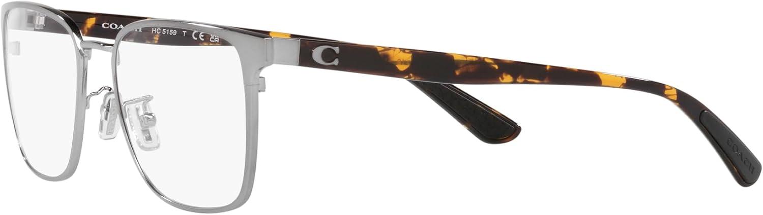 imageCoach Mens Hc5159 Rectangular Prescription Eyewear FramesShiny GunmetalDemo Lens
