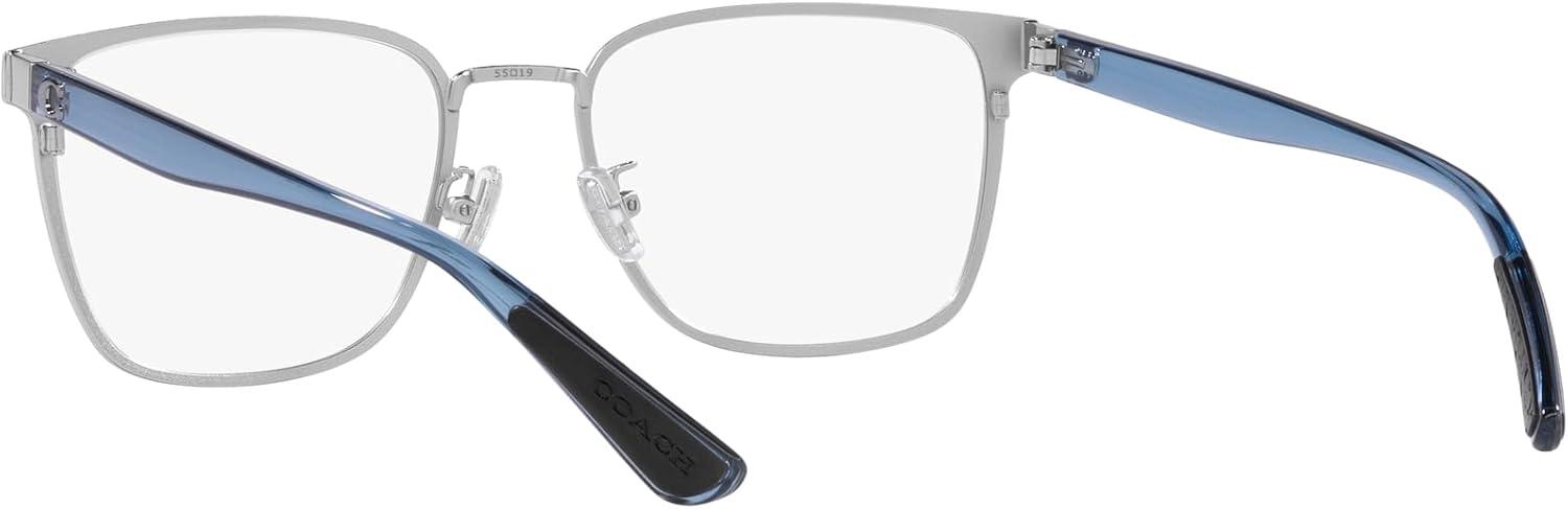 imageCoach Mens Hc5159 Rectangular Prescription Eyewear FramesShiny SilverDemo Lens