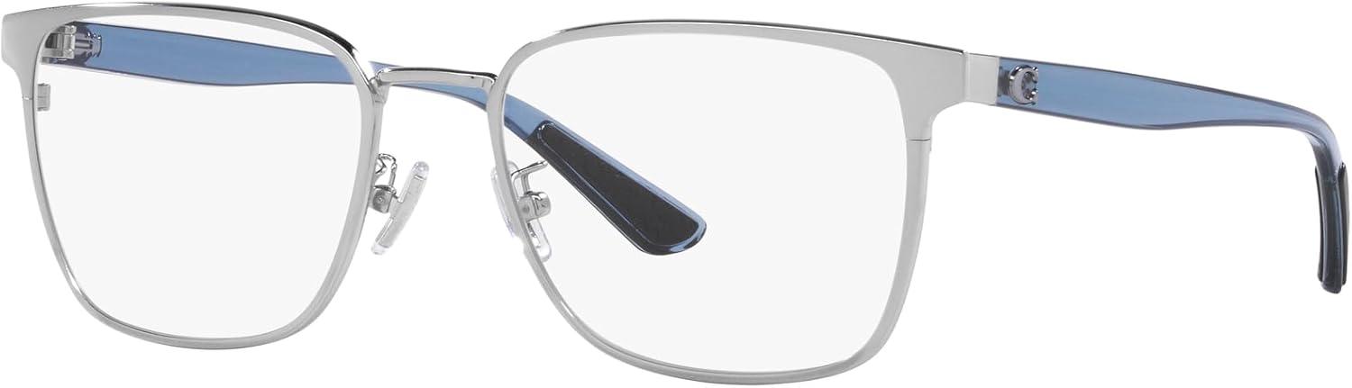 imageCoach Mens Hc5159 Rectangular Prescription Eyewear FramesShiny SilverDemo Lens