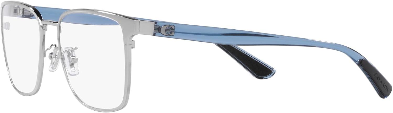 imageCoach Mens Hc5159 Rectangular Prescription Eyewear FramesShiny SilverDemo Lens