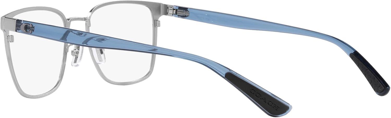 imageCoach Mens Hc5159 Rectangular Prescription Eyewear FramesShiny SilverDemo Lens