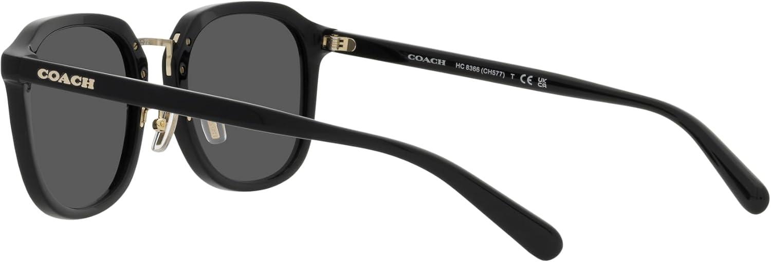 imageCoach Mens Hc8366 Square SunglassesBlackGrey Solid