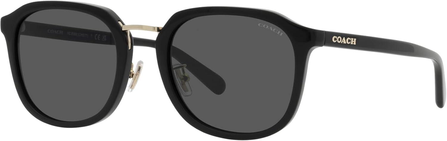 imageCoach Mens Hc8366 Square SunglassesBlackGrey Solid