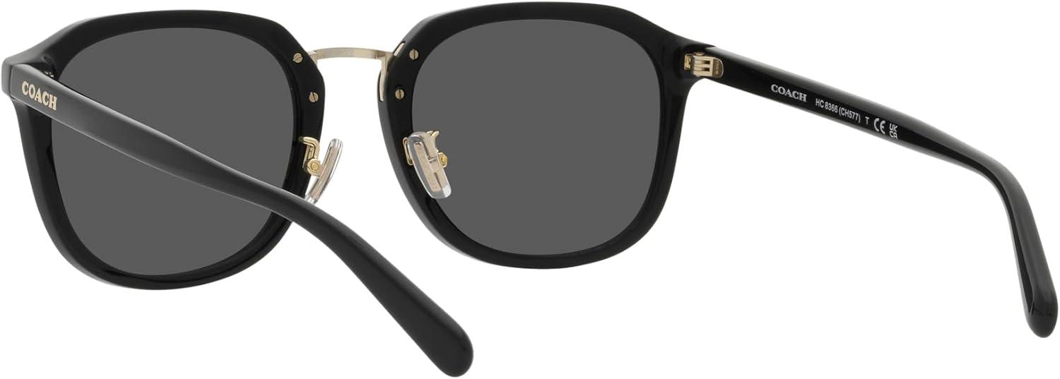 imageCoach Mens Hc8366 Square SunglassesBlackGrey Solid