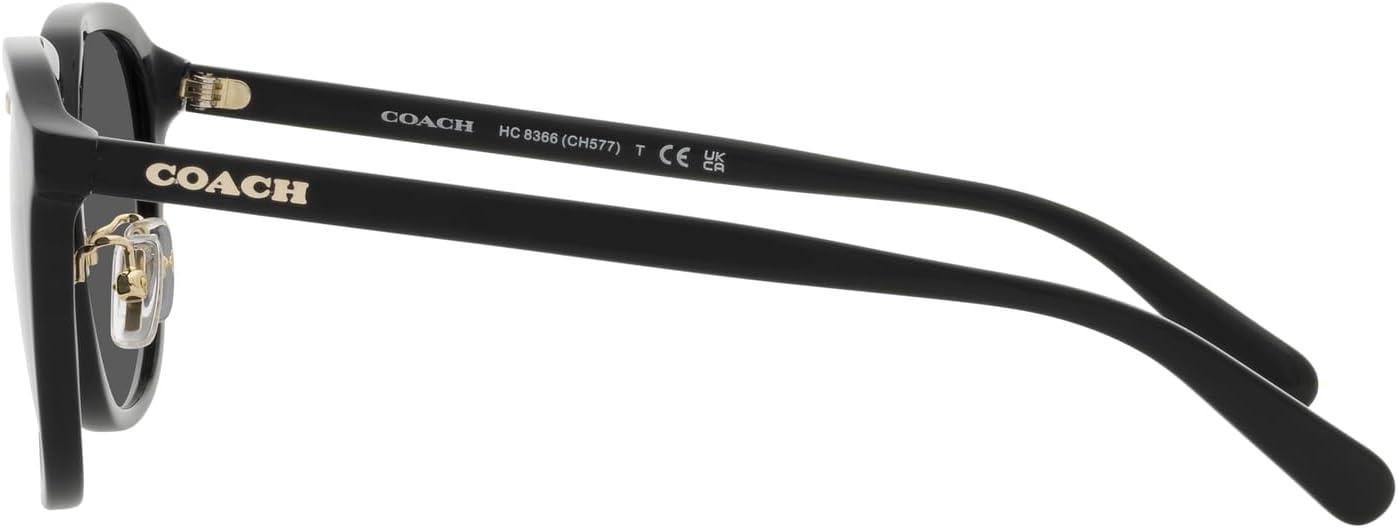 imageCoach Mens Hc8366 Square SunglassesBlackGrey Solid
