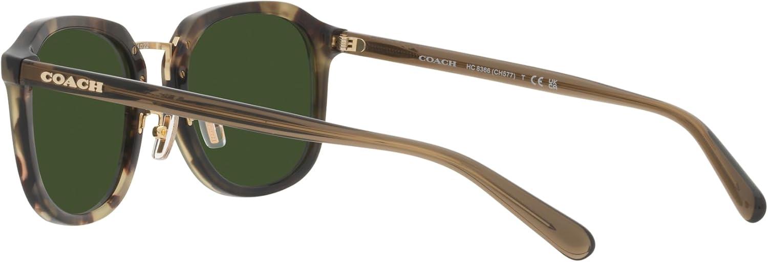 imageCoach Mens Hc8366 Square SunglassesSage TortoiseGreen Solid
