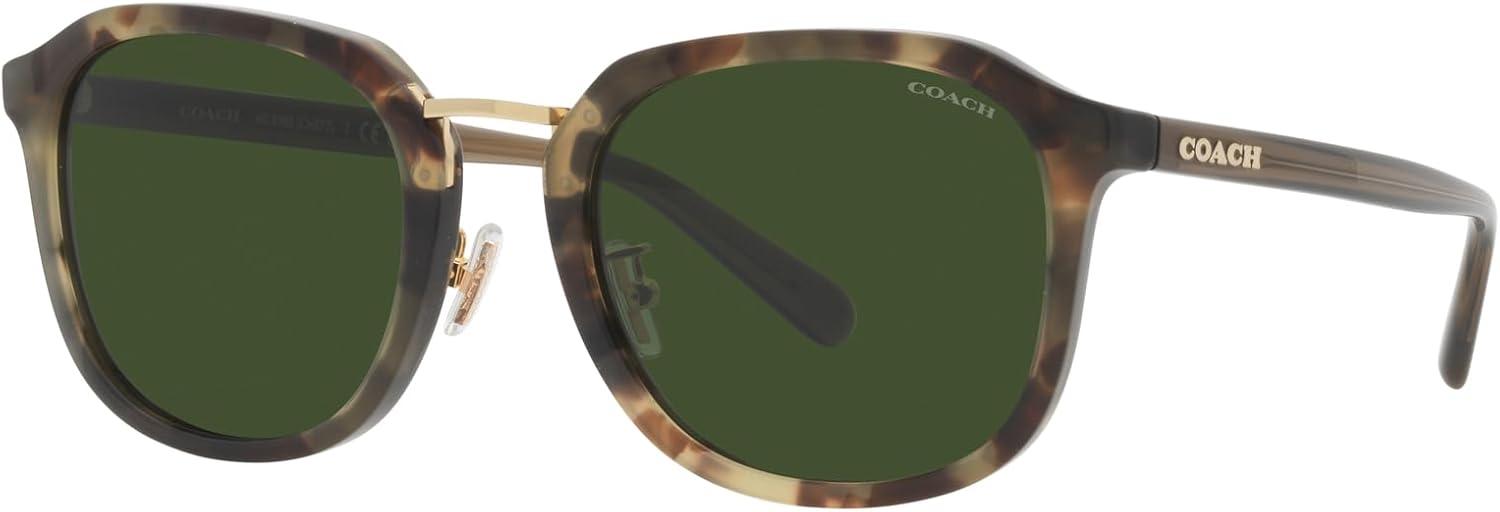 imageCoach Mens Hc8366 Square SunglassesSage TortoiseGreen Solid