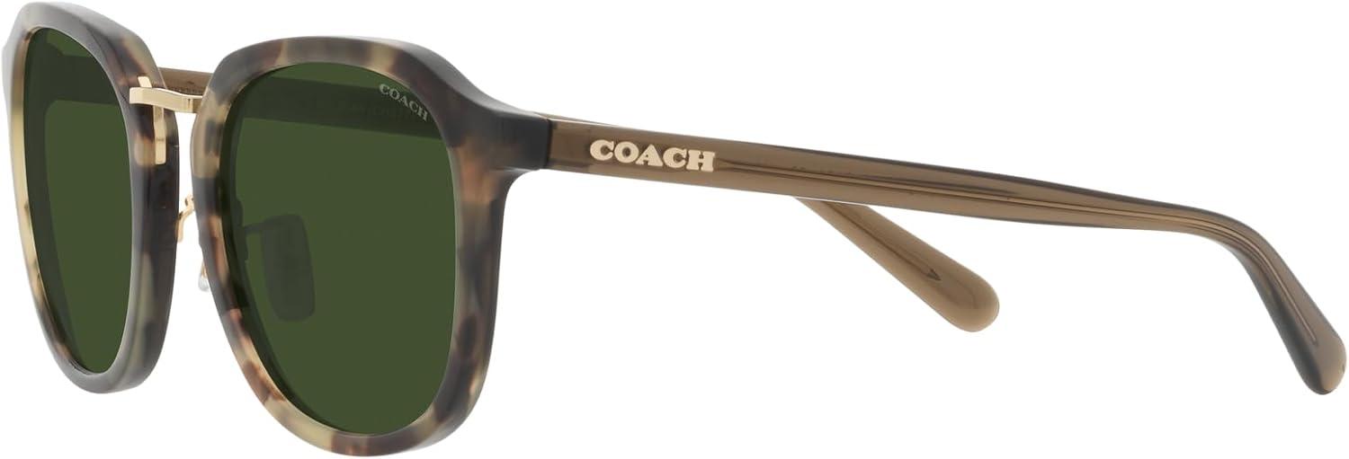 imageCoach Mens Hc8366 Square SunglassesSage TortoiseGreen Solid