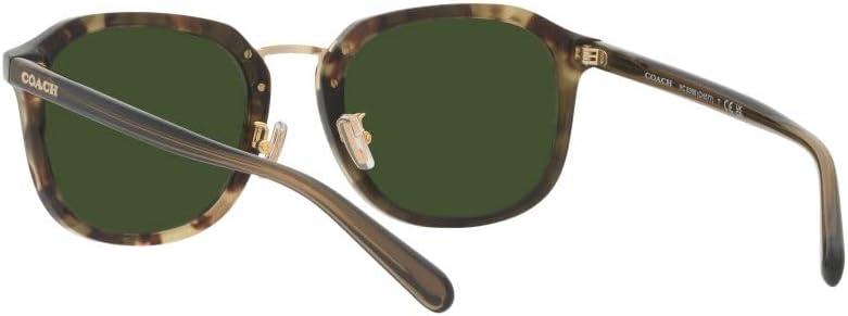 imageCoach Mens Hc8366 Square SunglassesSage TortoiseGreen Solid
