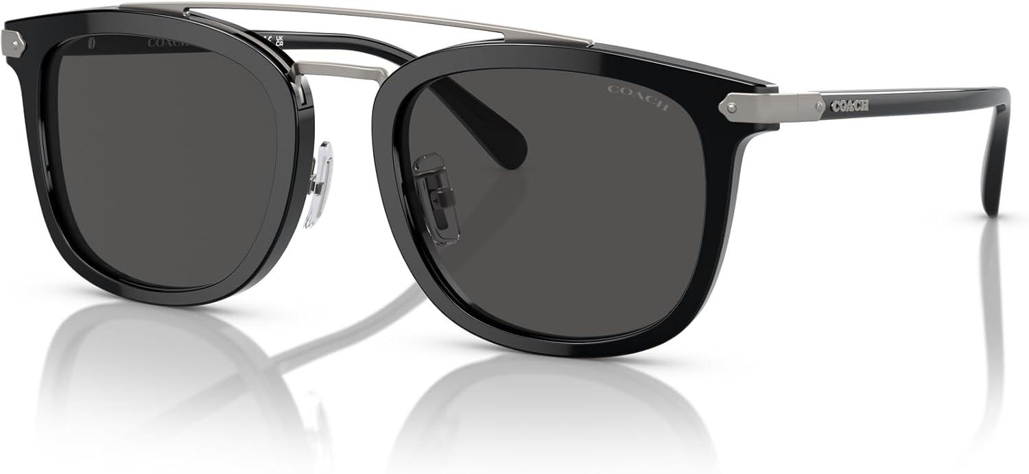 imageCoach Mens Hc8382 Square SunglassesBlackGrey Solid