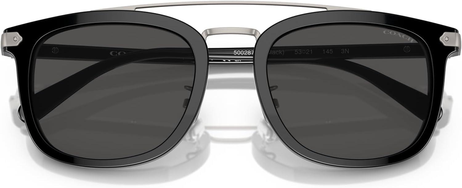 imageCoach Mens Hc8382 Square SunglassesBlackGrey Solid
