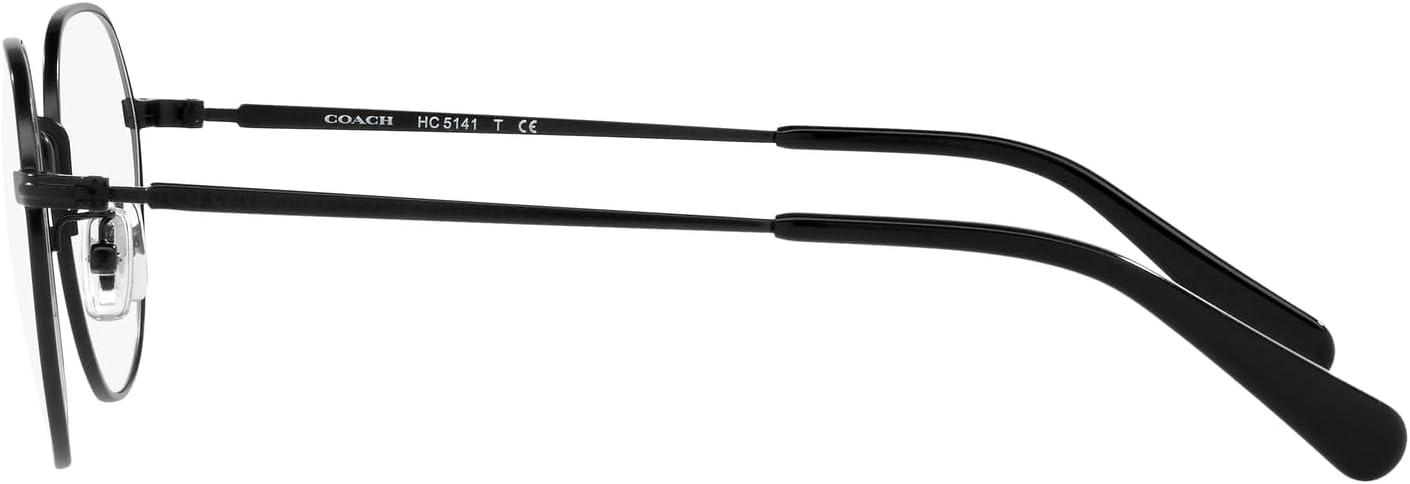imageCoach Womens Hc5141 Round Prescription Eyewear FramesSatin BlackDemo Lens