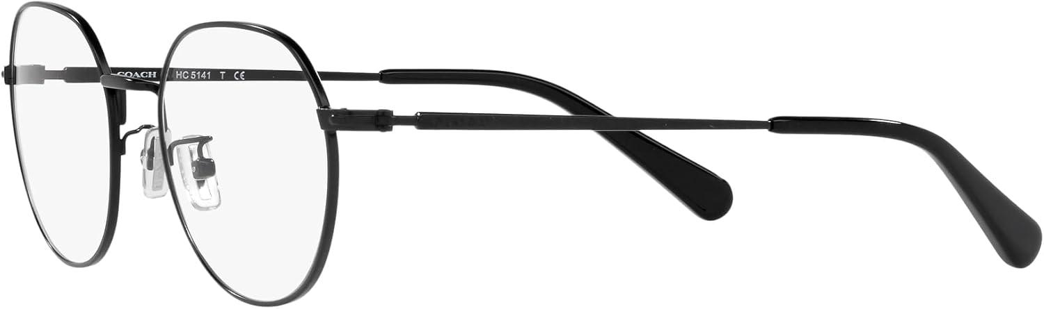 imageCoach Womens Hc5141 Round Prescription Eyewear FramesSatin BlackDemo Lens