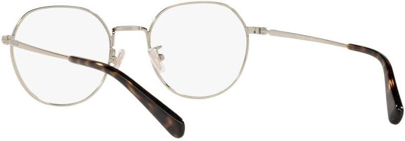 imageCoach Womens Hc5141 Round Prescription Eyewear FramesShiny Light GoldDemo Lens