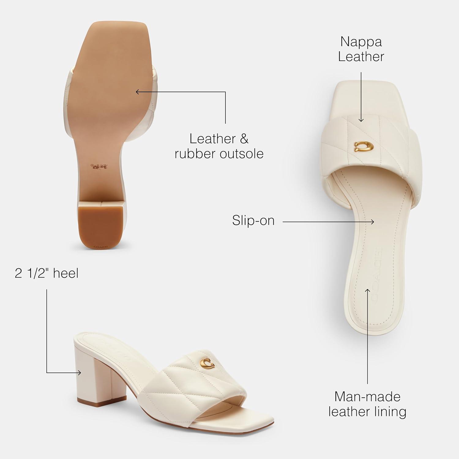 imageCoach Womens Holly Block Heel Sandal PlatformChalk