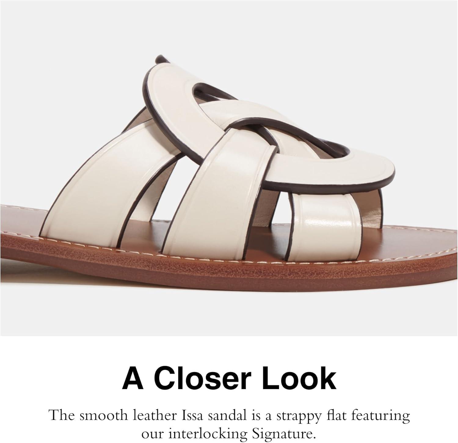 imageCoach Womens Issa Leather SandalChalk