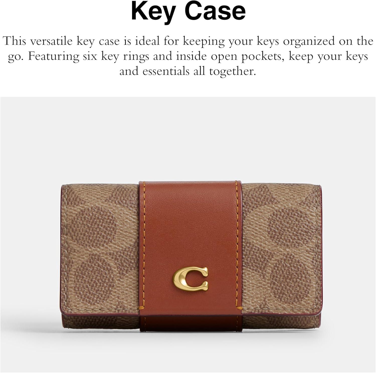 imageCoach Womens Ring Key CASE 6 Cosmetic Bag