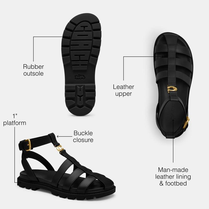 imageCoach Womens Sculpted C Fisherman Sandal PlatformBlack