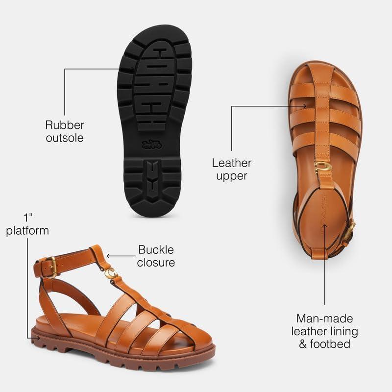 imageCoach Womens Sculpted C Fisherman Sandal PlatformCognac