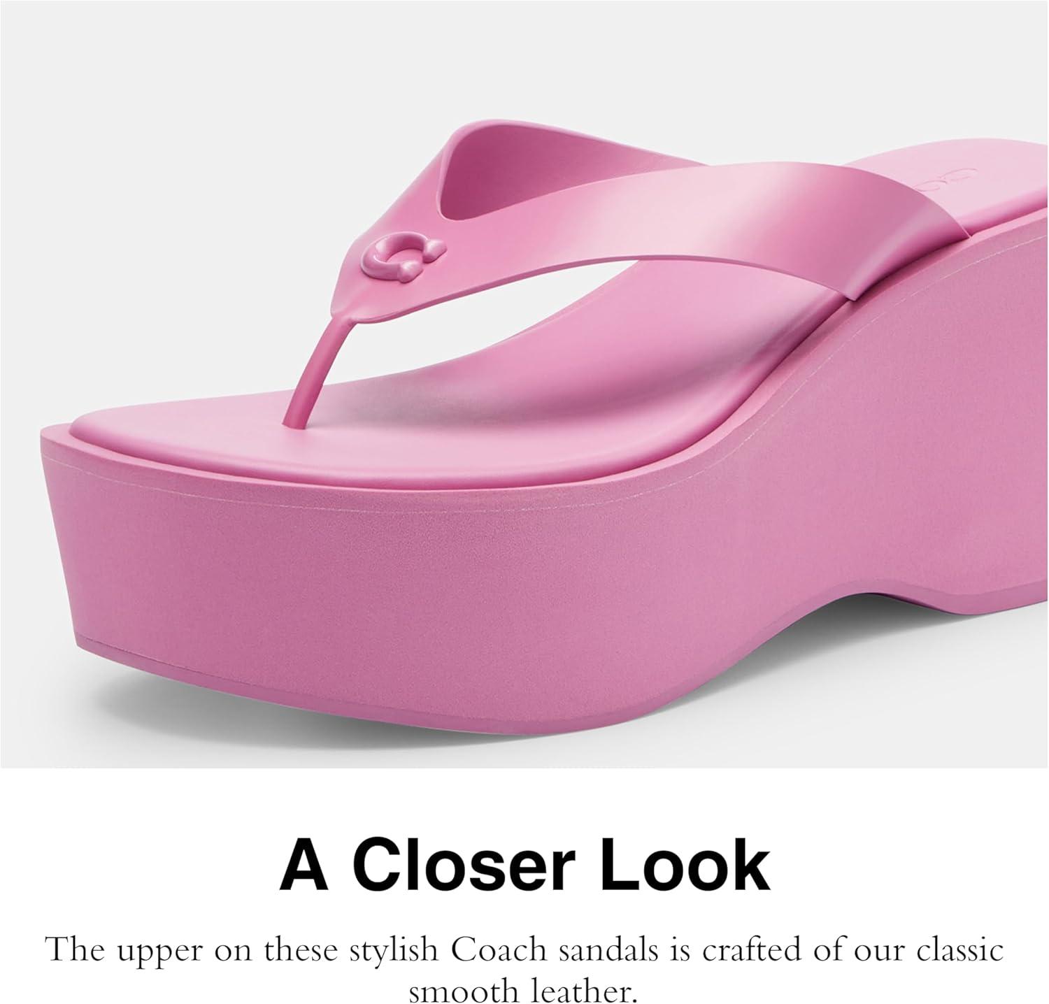 imageCoach Womens Sculpted C Platform Flip FlopFuchsia