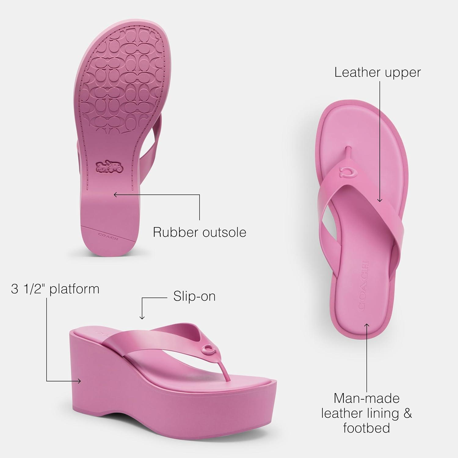 imageCoach Womens Sculpted C Platform Flip FlopFuchsia