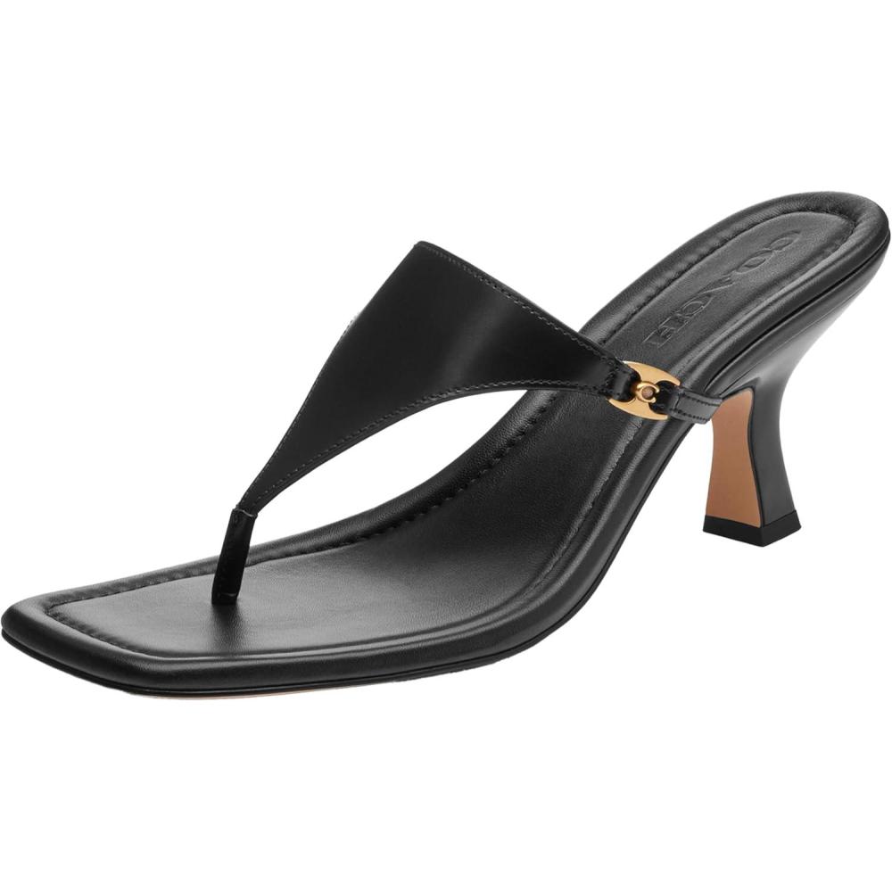 imageCoach Womens Heritage Hardware Thong SandalBlack