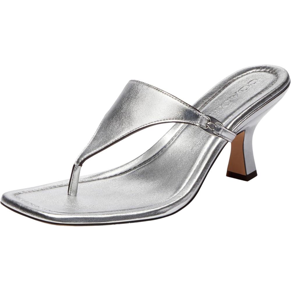 imageCoach Womens Heritage Hardware Thong SandalSilver