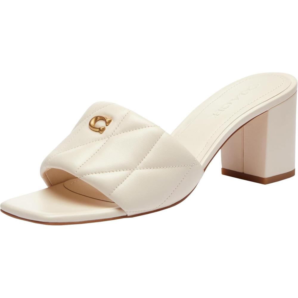 imageCoach Womens Holly Block Heel Sandal PlatformChalk