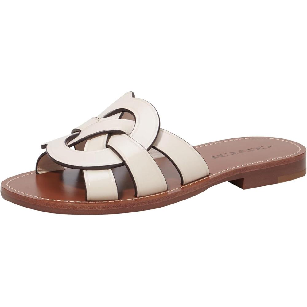 imageCoach Womens Issa Leather SandalChalk
