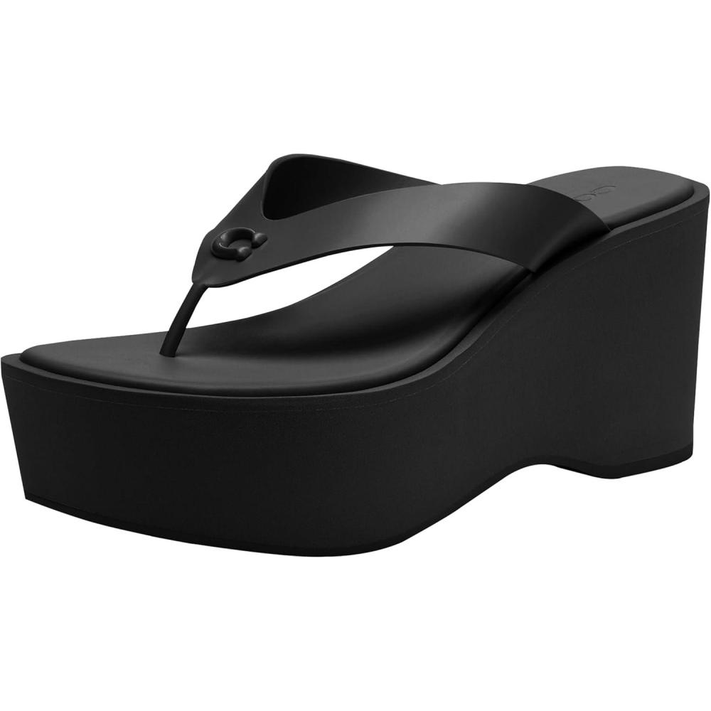 imageCoach Womens Sculpted C Platform Flip FlopBlack
