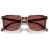 imageCOACH Mens Hc8411u Universal Fit Square SunglassesTransparent MahoganyWine Solid
