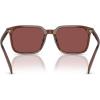 imageCOACH Mens Hc8411u Universal Fit Square SunglassesTransparent MahoganyWine Solid
