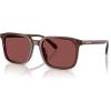 imageCOACH Mens Hc8411u Universal Fit Square SunglassesTransparent MahoganyWine Solid